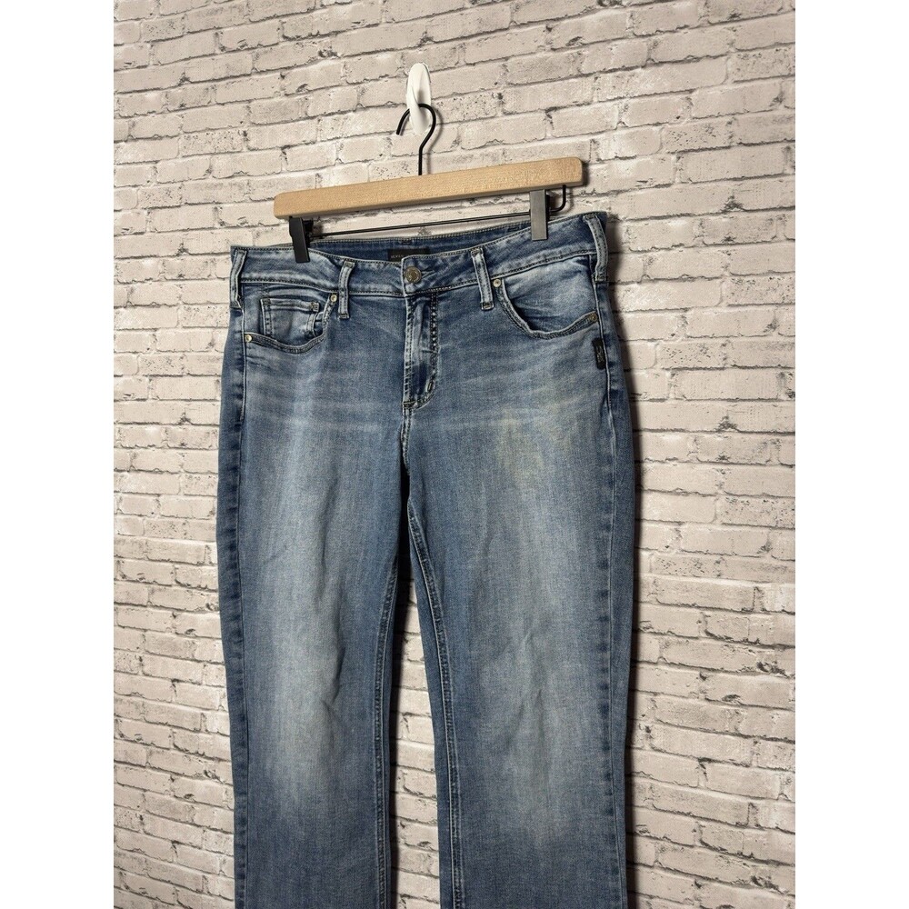 Silver Jeans Women’s Denim Elyse Slim Boot Cut Western Glove Works Stretch Sz 32 - Picture 2 of 8